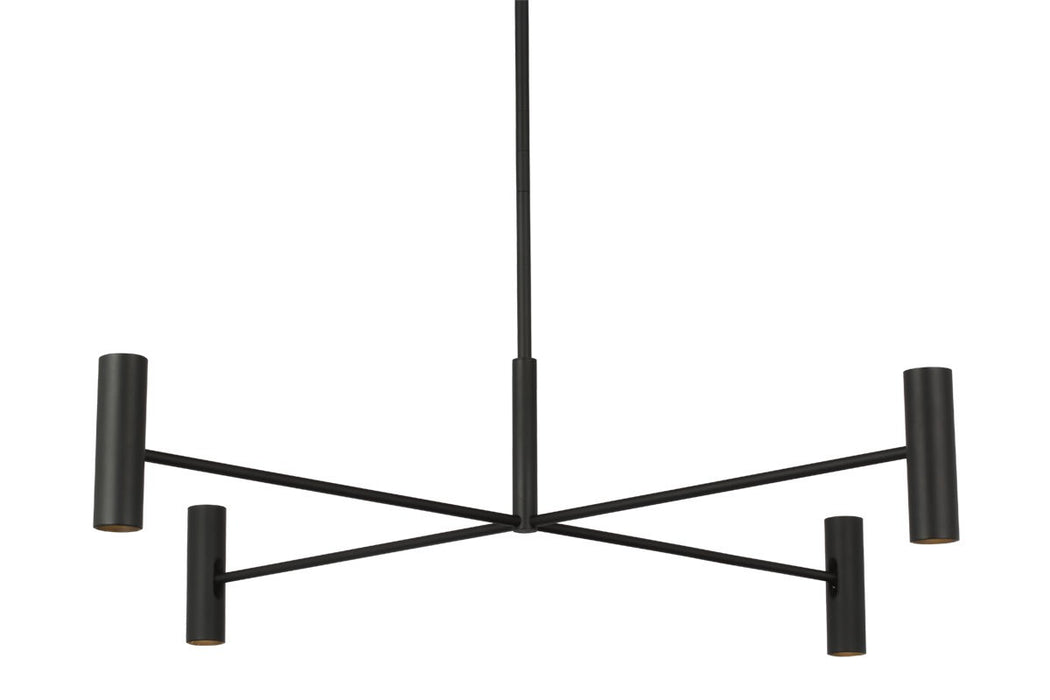 Visual Comfort Modern SLCH57030B LED Chandelier, Nightshade Black