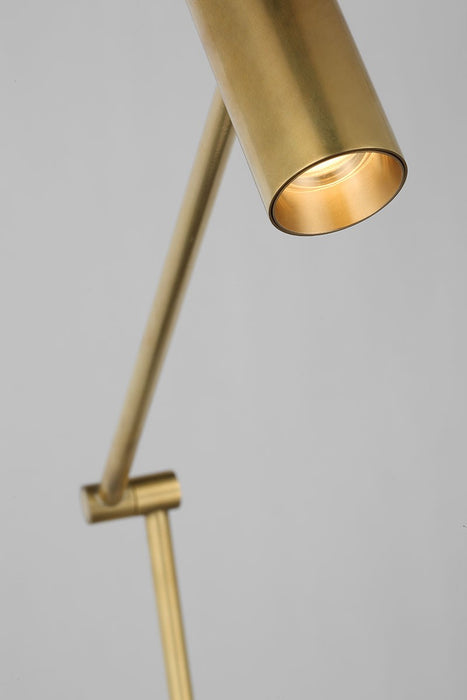 Visual Comfort Modern SLFL57230HAB LED Floor Lamp, Hand Rubbed Antique Brass