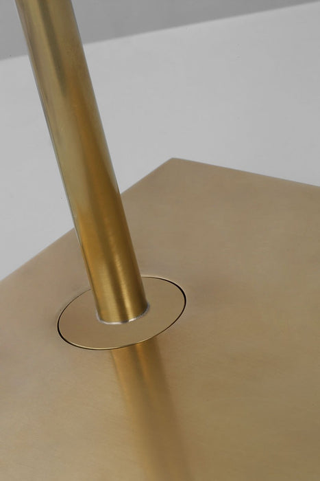 Visual Comfort Modern SLFL57230HAB LED Floor Lamp, Hand Rubbed Antique Brass