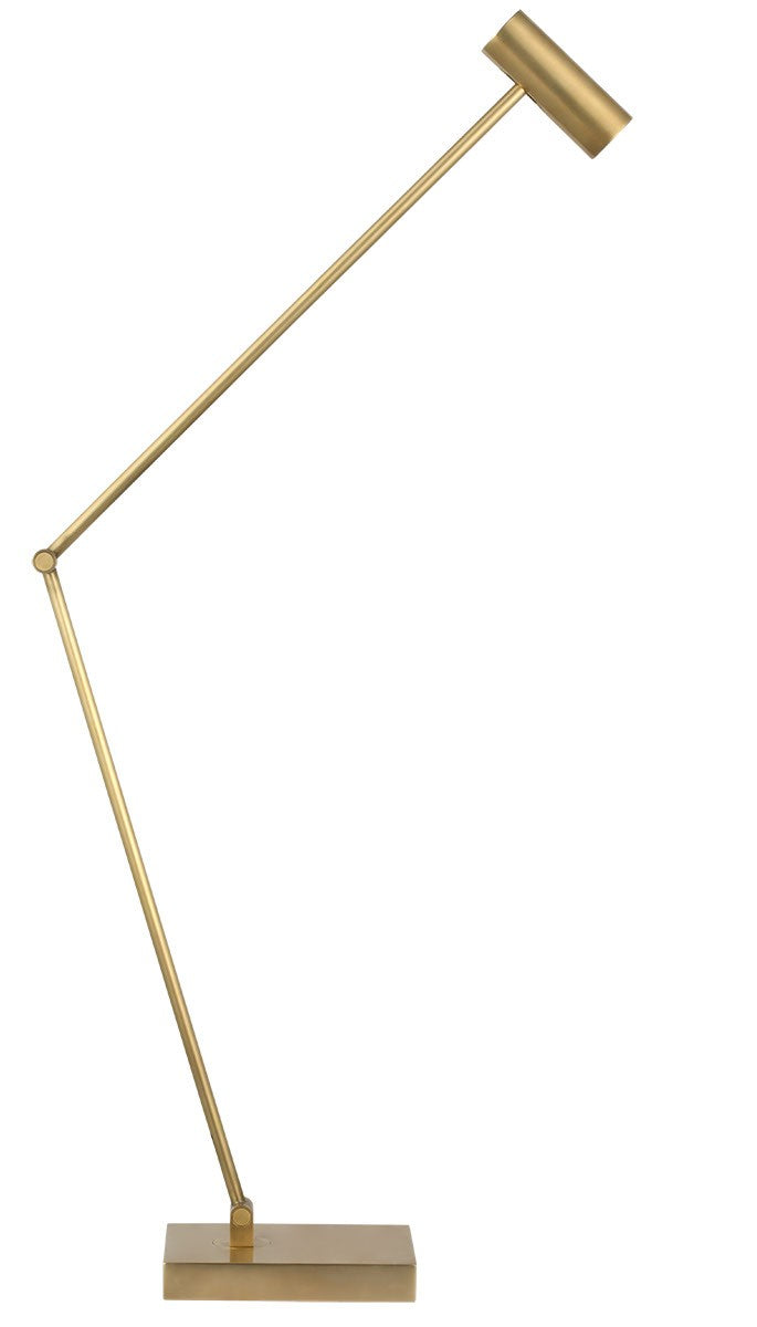 Visual Comfort Modern SLTB57330HAB LED Table Lamp, Hand Rubbed Antique Brass