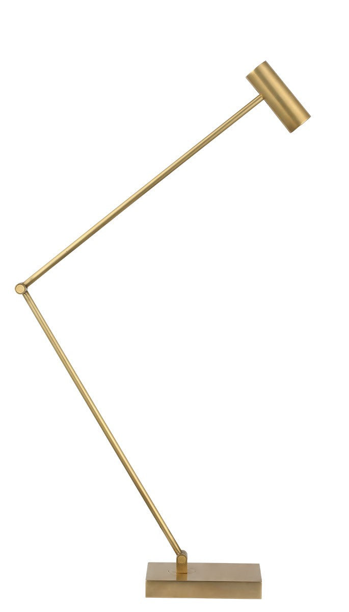 Visual Comfort Modern SLTB57330HAB LED Table Lamp, Hand Rubbed Antique Brass