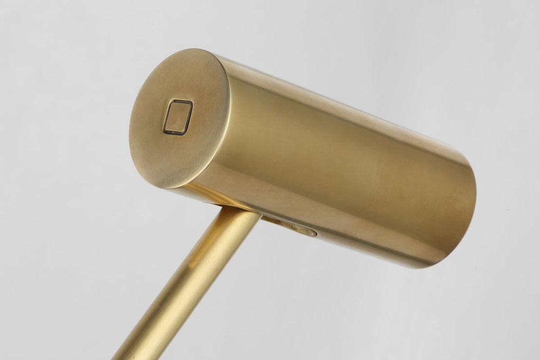 Visual Comfort Modern SLTB57330HAB LED Table Lamp, Hand Rubbed Antique Brass