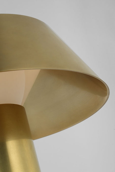 Visual Comfort Modern SLTB56927HAB LED Table Lamp, Hand Rubbed Antique Brass