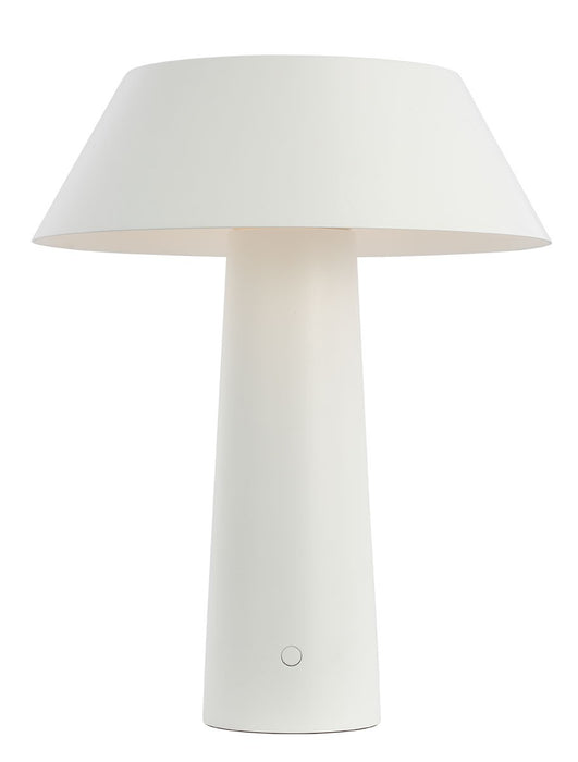 Visual Comfort Modern SLTB56927W LED Table Lamp, Matte White