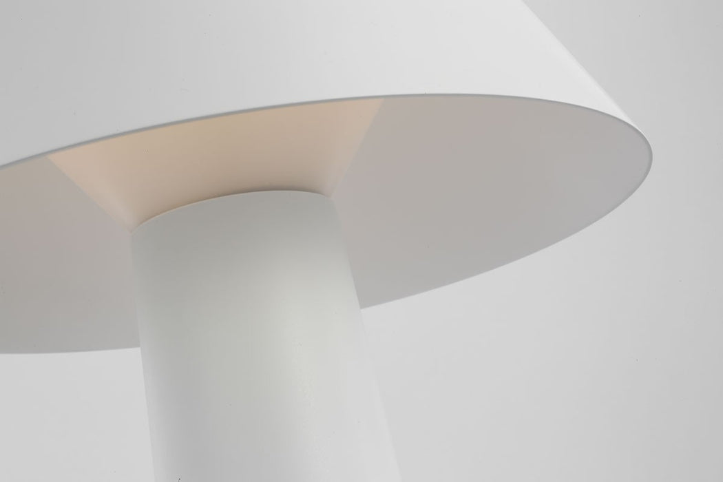 Visual Comfort Modern SLTB56927W LED Table Lamp, Matte White