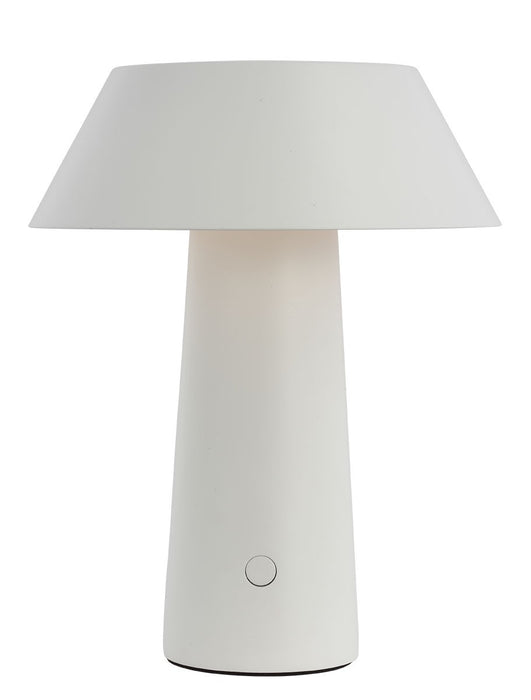 Visual Comfort Modern SLTB25727W LED Table Lamp, Matte White