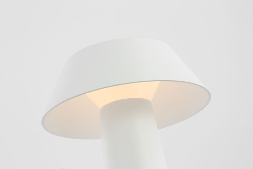 Visual Comfort Modern SLTB25727W LED Table Lamp, Matte White