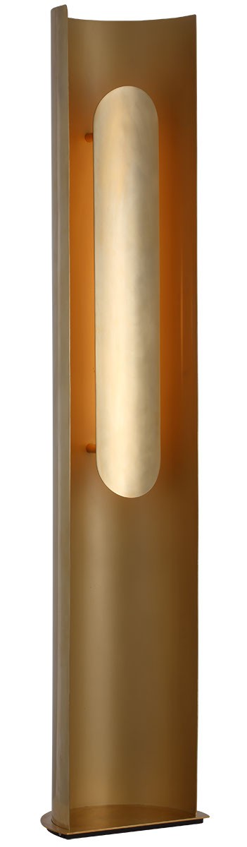 Visual Comfort Modern PBFL50427HAB LED Floor Lamp, Hand Rubbed Antique Brass