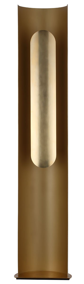 Visual Comfort Modern PBFL50427HAB LED Floor Lamp, Hand Rubbed Antique Brass