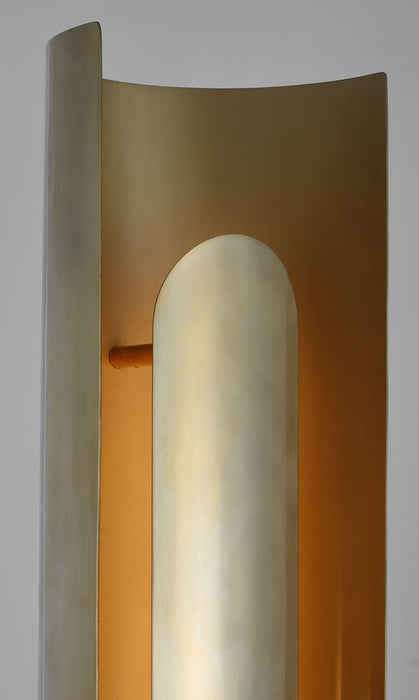 Visual Comfort Modern PBFL50427HAB LED Floor Lamp, Hand Rubbed Antique Brass