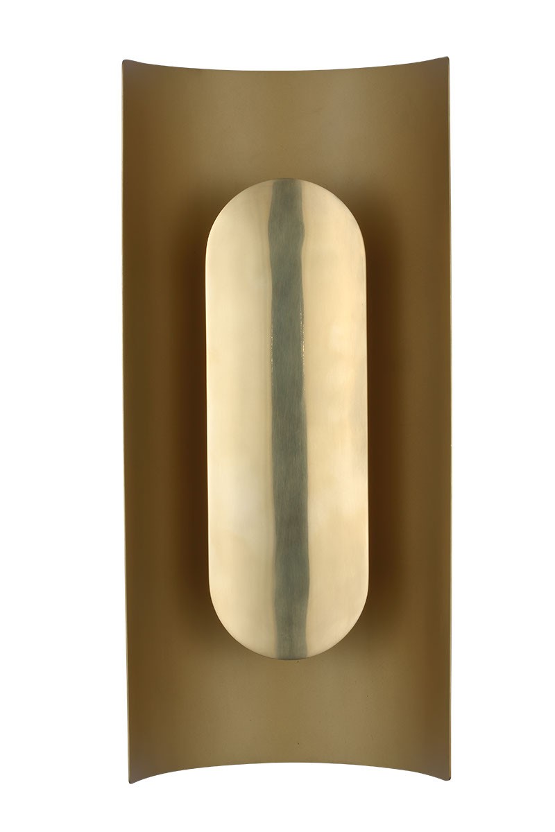 Visual Comfort Modern PBWS50227HAB LED Wall Sconce, Hand Rubbed Antique Brass