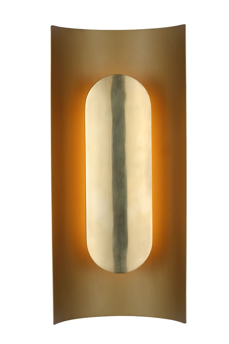 Visual Comfort Modern PBWS50227HAB LED Wall Sconce, Hand Rubbed Antique Brass