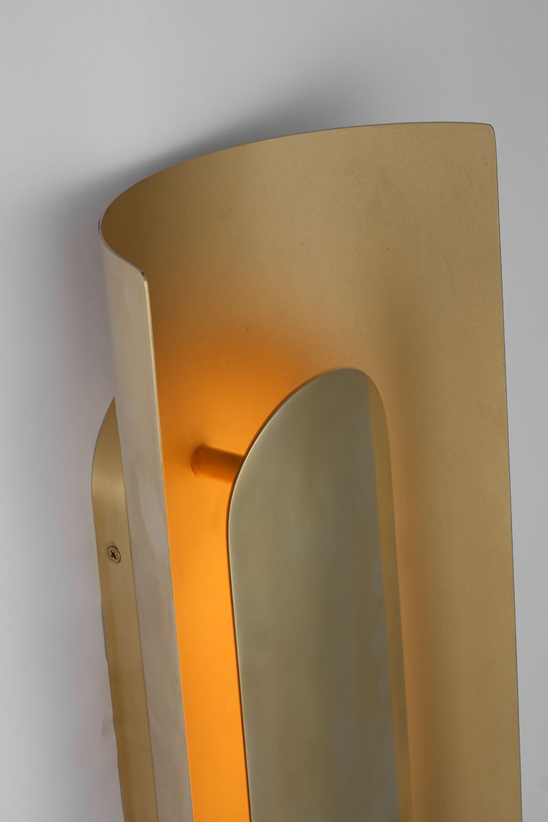 Visual Comfort Modern PBWS50227HAB LED Wall Sconce, Hand Rubbed Antique Brass