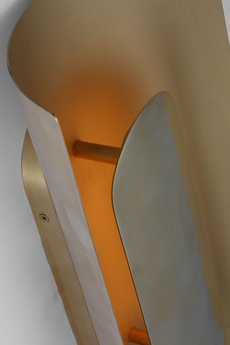 Visual Comfort Modern PBWS50227HAB LED Wall Sconce, Hand Rubbed Antique Brass