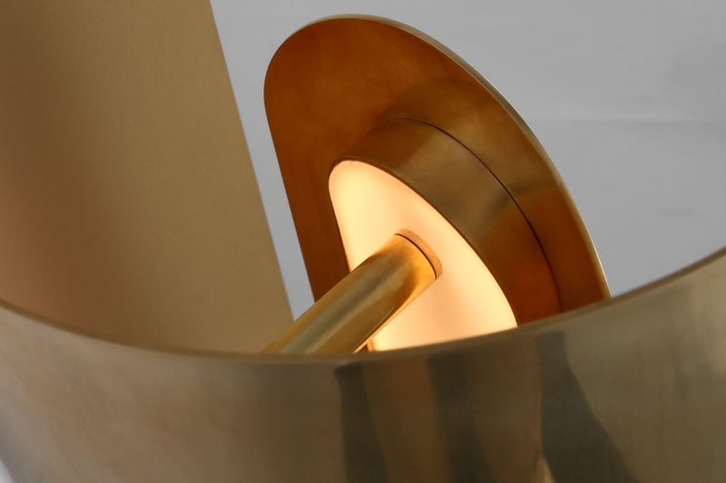 Visual Comfort Modern PBTB50327HAB LED Table Lamp, Hand Rubbed Antique Brass