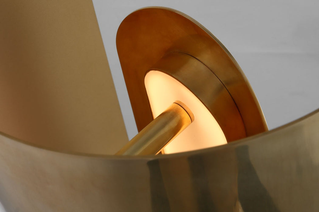 Visual Comfort Modern PBTB50327HAB LED Table Lamp, Hand Rubbed Antique Brass