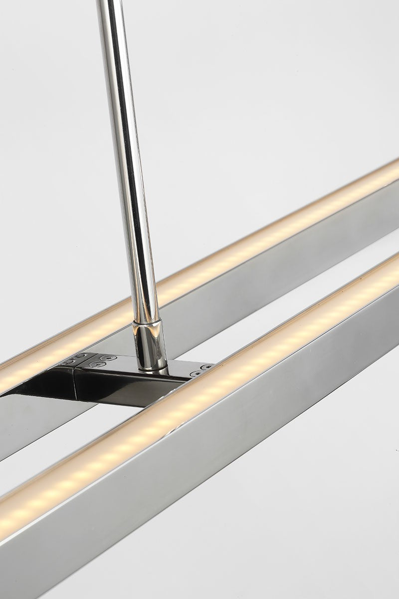 Visual Comfort Modern 700LSSTG284PSS-LED927 LED Linear Suspension, Polished Stainless Steel