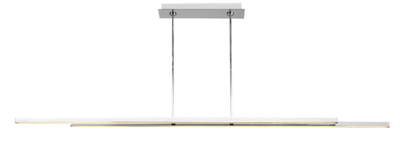 Visual Comfort Modern 700LSSTG284PSS-LED927-277 LED Linear Suspension, Polished Stainless Steel