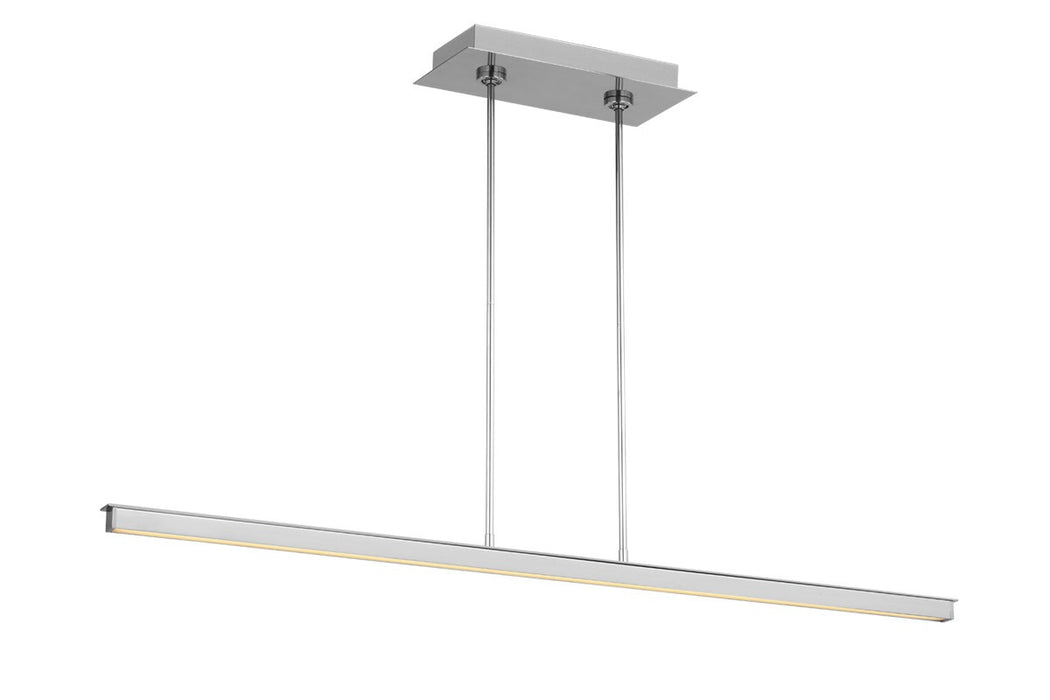 Visual Comfort Modern 700LSSTG48PSS-LED927 LED Linear Suspension, Polished Stainless Steel