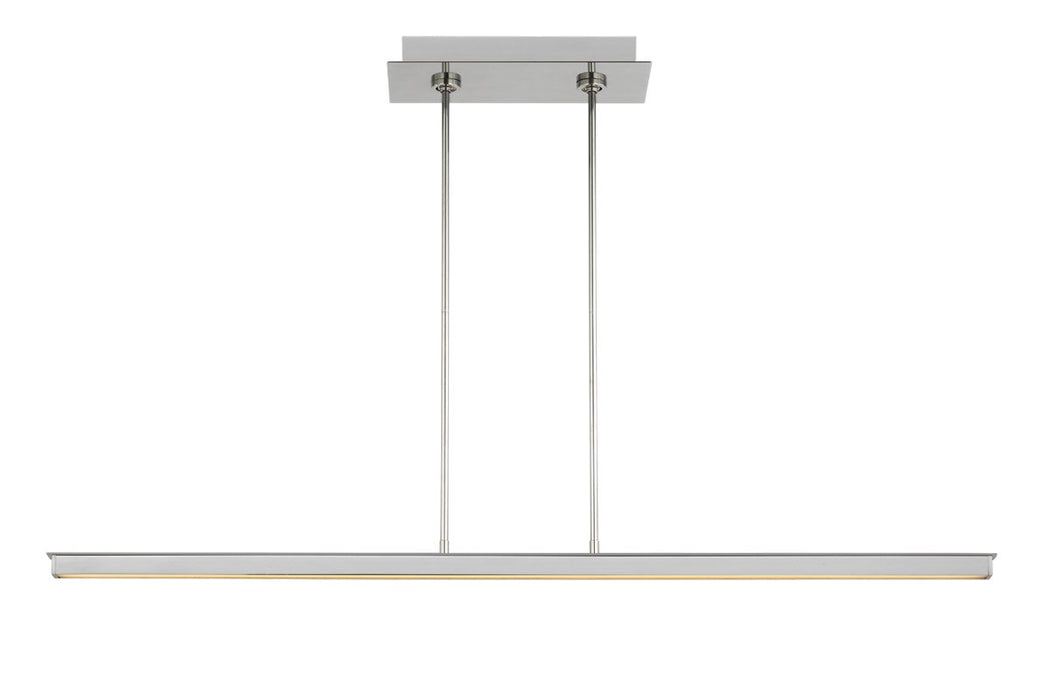 Visual Comfort Modern 700LSSTG48PSS-LED927 LED Linear Suspension, Polished Stainless Steel