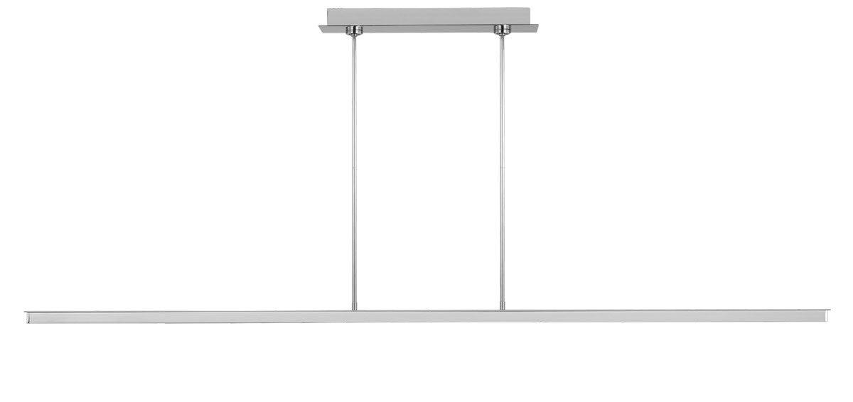 Visual Comfort Modern 700LSSTG72PSS-LED927 LED Linear Suspension, Polished Stainless Steel