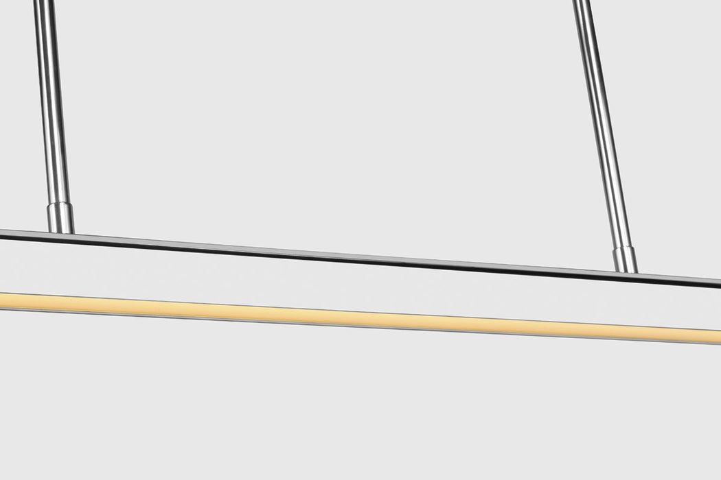 Visual Comfort Modern 700LSSTG72PSS-LED927 LED Linear Suspension, Polished Stainless Steel