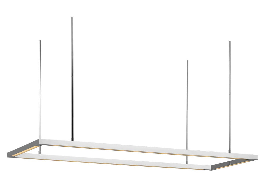 Visual Comfort Modern MDLS18727PSS LED Linear Suspension, Polished Stainless Steel