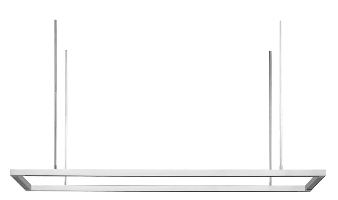 Visual Comfort Modern MDLS18727PSS LED Linear Suspension, Polished Stainless Steel