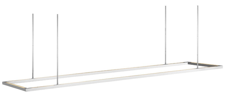 Visual Comfort Modern 700LSSTG84PSS-LED927 LED Linear Suspension, Polished Stainless Steel
