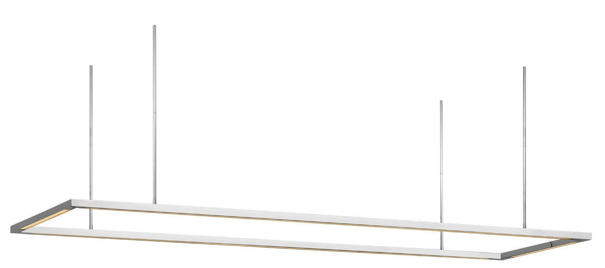 Visual Comfort Modern MDLS18627PSS LED Linear Suspension, Polished Stainless Steel