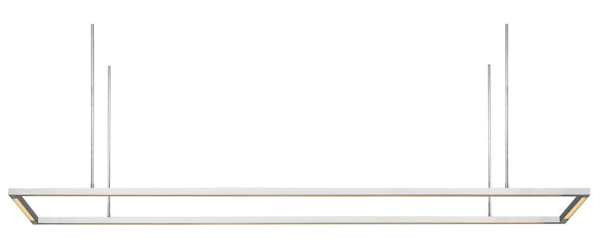 Visual Comfort Modern MDLS18627PSS LED Linear Suspension, Polished Stainless Steel