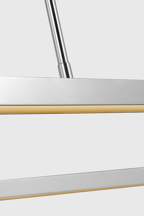 Visual Comfort Modern MDLS18627PSS LED Linear Suspension, Polished Stainless Steel