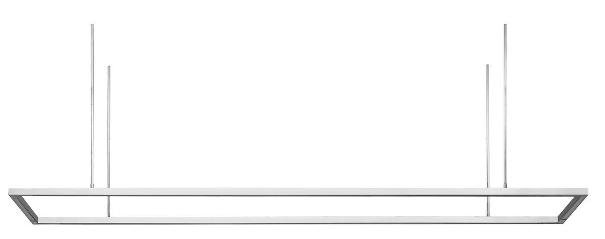 Visual Comfort Modern MDLS18627PSS-277 LED Linear Suspension, Polished Stainless Steel