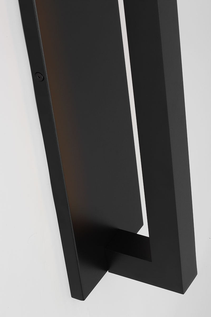 Visual Comfort Modern MDOWS526M27OB LED Wall Mount, Outdoor Black
