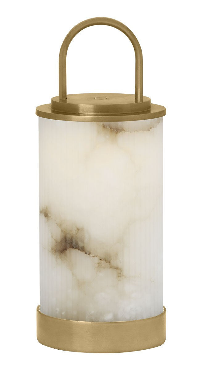 Visual Comfort Modern SLTB52927ALBHAB LED Table Lamp, Hand Rubbed Antique Brass