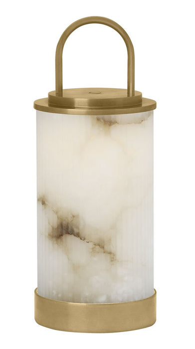 Visual Comfort Modern SLTB52927ALBHAB LED Table Lamp, Hand Rubbed Antique Brass