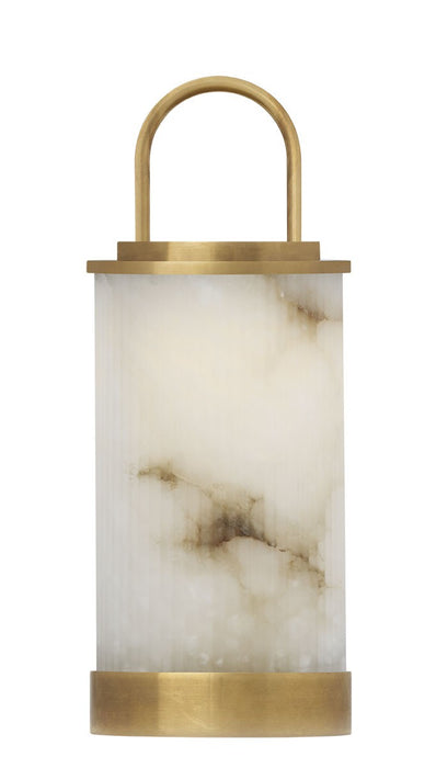 Visual Comfort Modern SLTB52927ALBHAB LED Table Lamp, Hand Rubbed Antique Brass