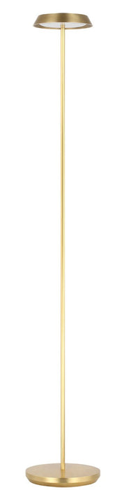 Visual Comfort Modern SLFL53627HAB LED Floor Lamp, Hand Rubbed Antique Brass
