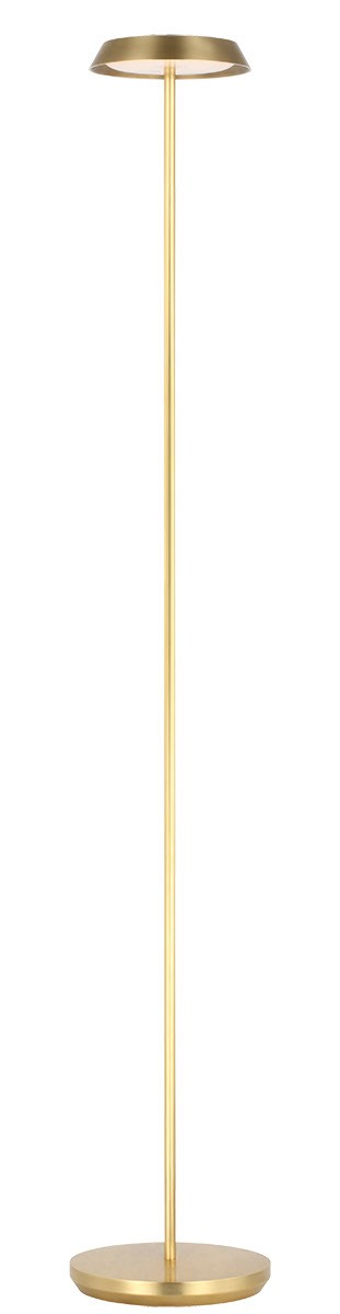Visual Comfort Modern SLFL53627HAB LED Floor Lamp, Hand Rubbed Antique Brass