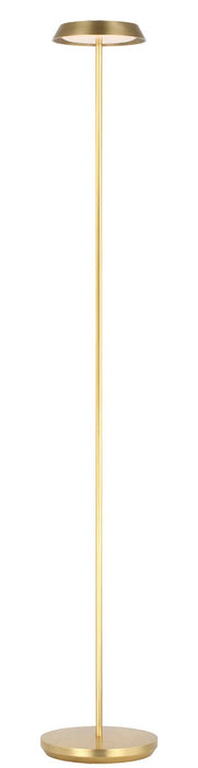 Visual Comfort Modern SLFL53627HAB LED Floor Lamp, Hand Rubbed Antique Brass
