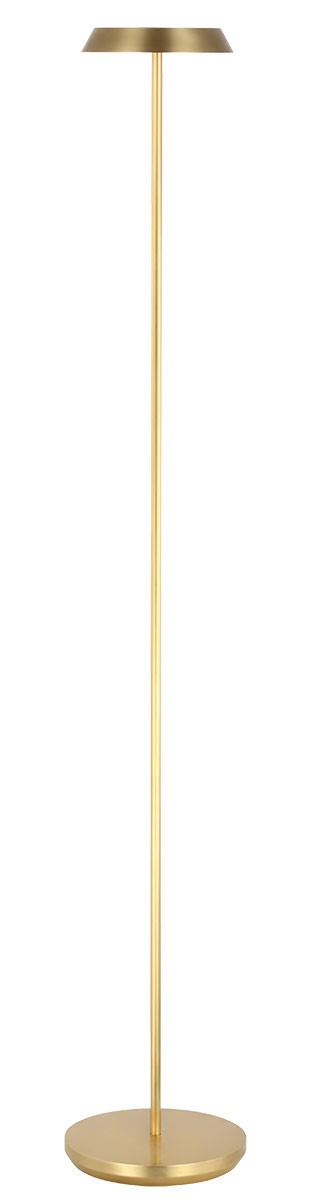 Visual Comfort Modern SLFL53627HAB LED Floor Lamp, Hand Rubbed Antique Brass