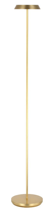 Visual Comfort Modern SLFL53627HAB LED Floor Lamp, Hand Rubbed Antique Brass