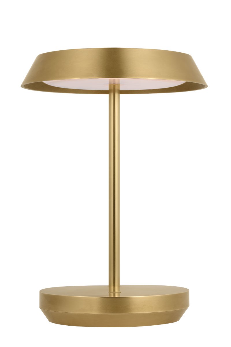 Visual Comfort Modern SLTB53227HAB LED Table Lamp, Hand Rubbed Antique Brass