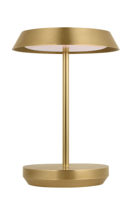 Visual Comfort Modern SLTB53227HAB LED Table Lamp, Hand Rubbed Antique Brass