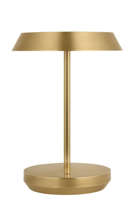 Visual Comfort Modern SLTB53227HAB LED Table Lamp, Hand Rubbed Antique Brass