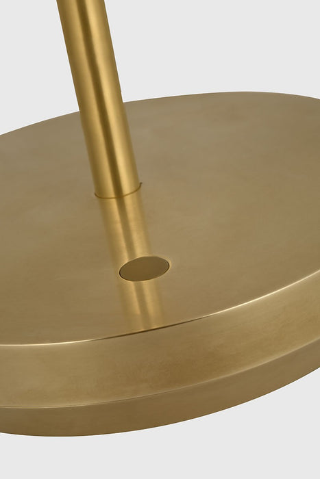 Visual Comfort Modern SLTB53227HAB LED Table Lamp, Hand Rubbed Antique Brass
