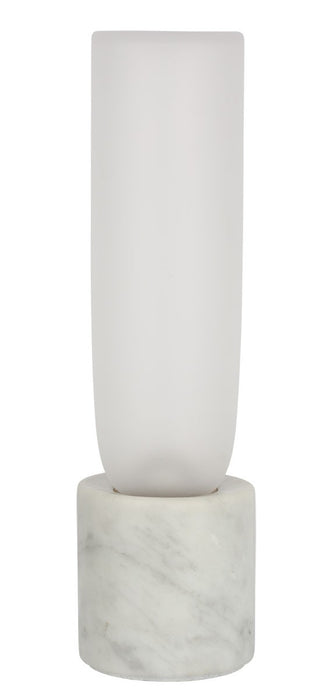 Visual Comfort Modern KWTB50027CEW LED Table Lamp, White Marble
