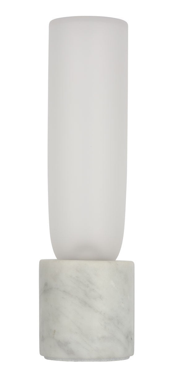 Visual Comfort Modern KWTB50027CEW LED Table Lamp, White Marble