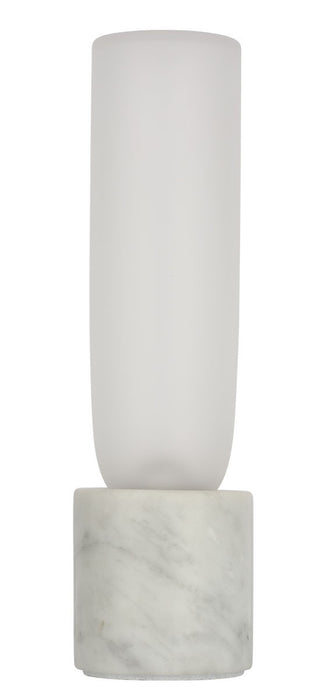 Visual Comfort Modern KWTB50027CEW LED Table Lamp, White Marble