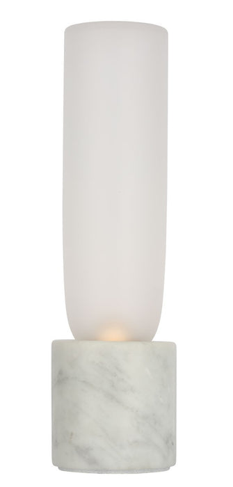 Visual Comfort Modern KWTB50027CEW LED Table Lamp, White Marble